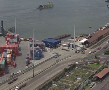 Terminais portuários no porto de Santos, o principal utilizado por MS para exportação em 2013