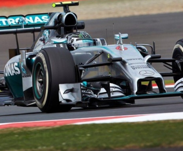 Nico Rosberg no treino classificatório para o GP da Inglaterra 