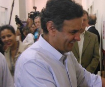 Aécio Neves participou de ato de campanha no Rio de Janeiro