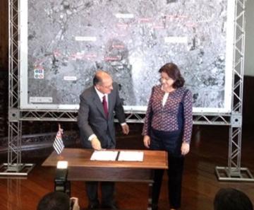 Geraldo Alckmin assina contrato de concessão para Linha 18-Bronze do monotrilho 