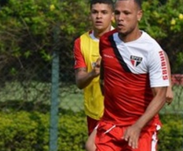 Luis Fabiano, durante treino no CT do São Paulo 