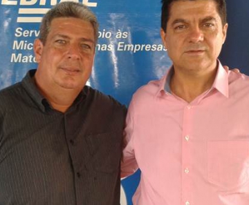 Rubens Pinho, gerente regional do Sebrae, e Valdecir Chagas, presidente da ALI