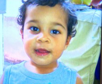  O menino Gabriel Martins de Oliveira Alves, de 2 anos