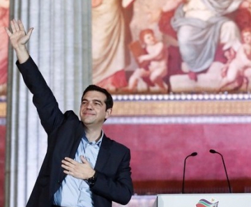 Líder do partido Syriza, Alexis Tsipras
