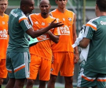 Cristóvão Borges no treino do Fluminense de sexta-feira