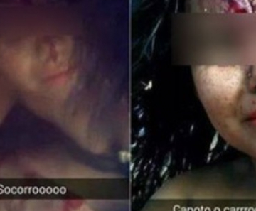 Selfies feitas após acidente viralizaram na internet 