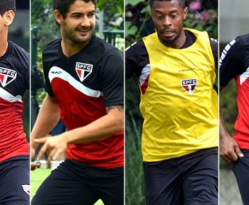 Ganso, Pato, Michel Bastos e Luis Fabiano: quarteto ofensivo é a esperança do Tricolor
