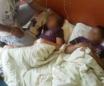 Crianças passaram mal em escola e foram levadas para hospital em microônibus 