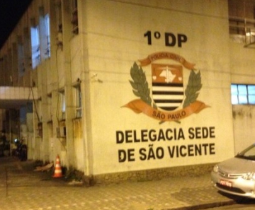 Ocorrência foi encaminhada para a Delegacia sede de São Vicente, SP