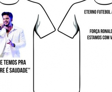 Camiseta em homenagem a Cristiano Araújo