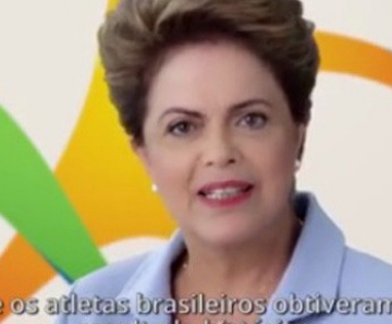 Em vídeo publicado no Facebook, Dilma afirma que Brasil obteve resultado histórico no Panamericano de Toronto. 