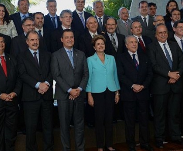 Dilma Rousseff reuniu com governadores nesta quinta-feira (30), em Brasília 