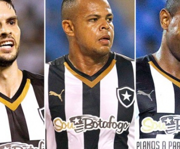 Pimpão, Bill e Jobson: os goleadores da temporada deixaram o Botafogo