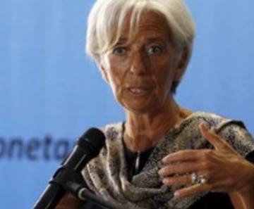 Christine Lagarde fala na Universidade da Indonésia em Jacarta, na terça-feira 