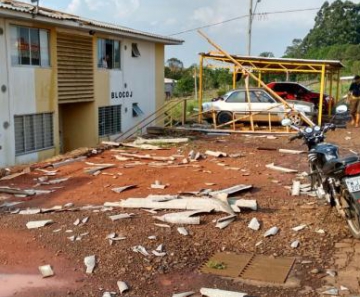 Estragos provocados pela chuva em Santa Catarina