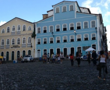Bairro do Pelourinho, no Centro Histórico de Salvador 