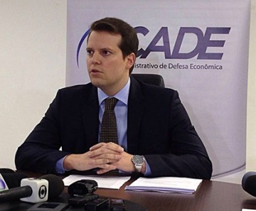 O superintendente do Cade, Eduardo Frade, durante entrevista nesta segunda