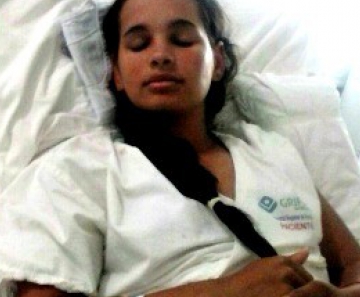 Jucélia de Souza, de 16 anos, foi diagnosticada com Guillain-Barré 