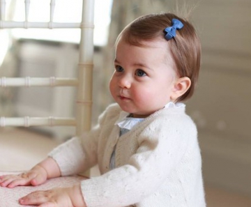 Princesa Charlotte, filha mais nova de Kate Middleton e do príncipe William 