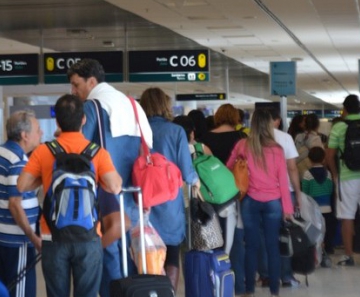 Passageiros no Aeroporto de Viracopos, em Campinas