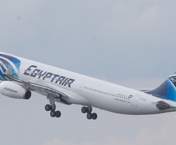 Imagem mostra aeronave Airbus A-330 da EgyptAir 