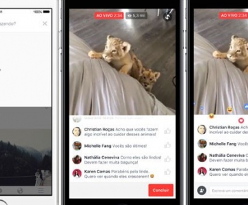 Facebook Live permite inclusão das 'reações', botões alternativos ao 'curtir' 