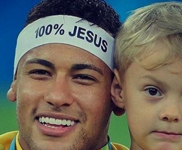Neymar e o filho, Davi Lucca 