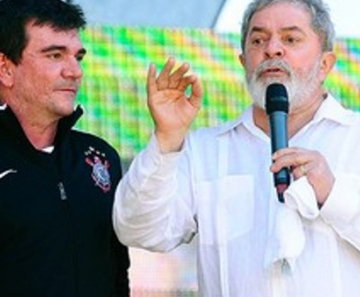 Lula com Andrés Sanchez, em evento no Corinthians em 2011 