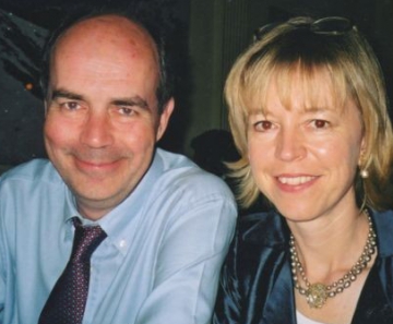 Barbara Want com o marido, Nick Clarke; morte dele impactou saúde dela 