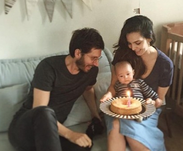 Tainá Müller e Henrique Sauer comemoram os quatro meses do filho Martin 