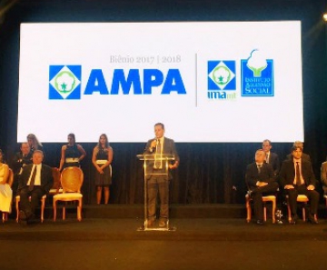 Deputado federal Nilson Leitão (PSDB-MT) na posse da nova diretoria da Ampa