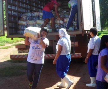 Ao todo, mais de 2 mil cestas básicas vão ser distribuídas nas aldeias
