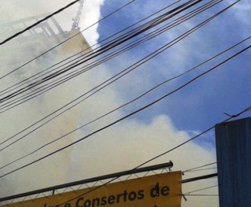 Curto-circuito em fritadeira causou incêndio no Centro de Cuiabá 
