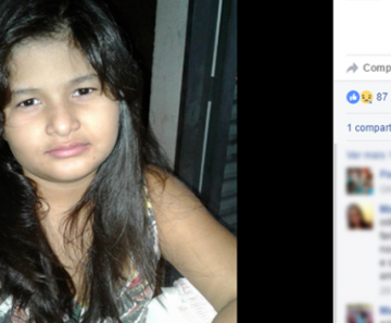Cristiane Luz Landin, de 10 anos, desapareceu no Rio Garças, em Barra do Garças (MT)