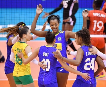 Brasil atropela o Quênia e chega à terceira vitória na Copa do Mundo de vôlei feminino