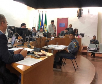 Cabo Gerson Corrêa em novo interrogatório — Foto: Américo Neponuceno/TVCA