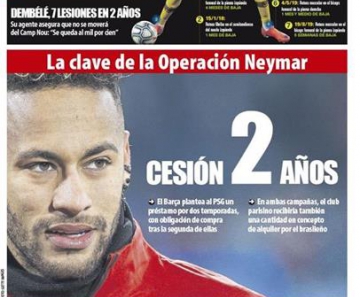 Jornal: PSG recusa primeira oferta do Barça, que tentará empréstimo de Neymar por dois anos