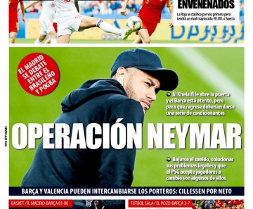 Mundo Deportivo destaca a "Operação Neymar" — Foto: Reprodução / Mundo Deportivo