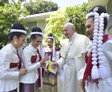 Papa Francisco visita templo budista em Bangcoc - Foto: Divulgação Vaticano
