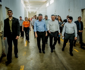 Representantes estiveram na Penitenciária Dr. Osvaldo Florentino Leite Ferreira (Ferrugem), nesta quarta-feira (16) - Foto: Christiano Antonucci - Secom/MT