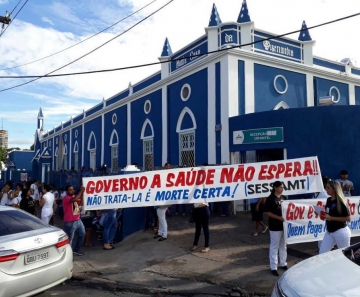 Santa Casa de Cuiabá passa por crise financeira — Foto: Felipe/ Arquivo pessoal