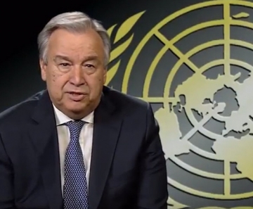 Secretário-geral da ONU pede ações de combate a mudanças climáticas - Foto: ONU/Reprodução vídeo