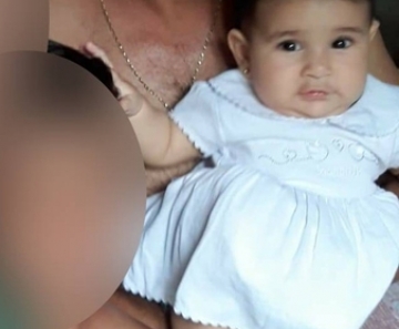 Vitoria Ribeiro dos Santos, de 1 ano, morreu após o ataque — Foto: TV Centro América/Reprodução
