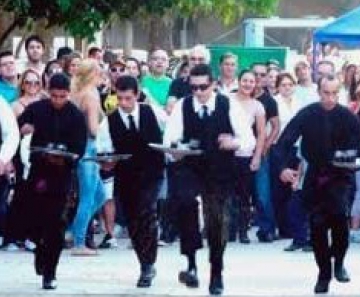 Corrida atraiu a atenção de curiosos no Parque Farroupilha