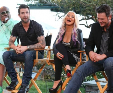 Cee Lo Green, Adam Levine, Christina Aguilera e Blake Shelton