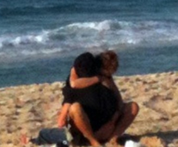Casal não se importou com fotos 