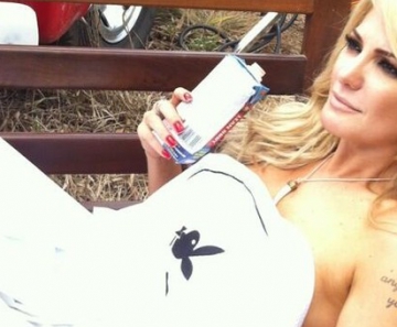 Antônia Fontenelle nos bastidores da Playboy: ela não quer Photoshop