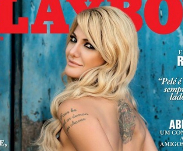 A atriz Antônia Fontenelle na capa da revista "Playboy" 
