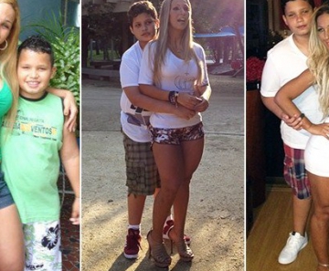 Valesca Popozuda e Pablo em várias fases de sua  vida