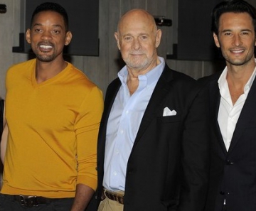 Margot Robbie, Will Smith, Gerald McRaney e Rodrigo Santoro em entrevista coletiva em Buenos Aires